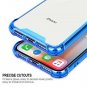 For iPhone X/Xs Case Bumper Anti Scratch Shock Absorption Protective Blue Purple