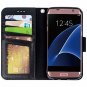 For Samsung Galaxy S7 Edge Case Leather Wallet Credit Card Pockets Flip Black