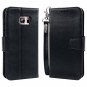 For Samsung Galaxy S7 Edge Case Leather Wallet Credit Card Pockets Flip Black