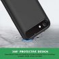 For iPhone 7/8 Battery Case 6000mAh Charger Extended Backup Bank Black