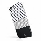 For iPhone 6/6s Case High Impact Flexible Silicon Sleek Royal Blue Slim Stripe