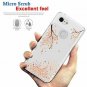 For Google Pixel 3 Case Clear Design Plastic Hard Back TPU Bumper Falling Plum