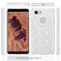 For Google Pixel 3 Case Clear Design Plastic Hard Back TPU Bumper White Flower