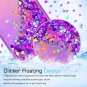 For Galaxy J3 2018 Case Glitter Liquid Cute Clear Shockproof Pink/Purple