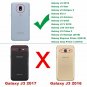 For Galaxy J3 2018 Case Glitter Liquid Cute Clear Shockproof Purple/Blue
