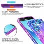 For Galaxy J3 2018 Case Glitter Liquid Cute Clear Shockproof Purple/Blue