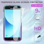 For Galaxy J3 2018 Case Glitter Liquid Cute Clear Shockproof Teal/Purple