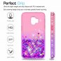 For Galaxy J2 Core Case Tempered Glass Screen Protector 2 Pack Girls Pink/Purple