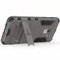 For Galaxy A8 Plus 2018 Case Hybrid Slim Fit Matte with Kickstand Gray