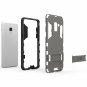 For Galaxy A8 Plus 2018 Case Hybrid Slim Fit Matte with Kickstand Gray