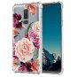 For Galaxy J8 2018 Case Shockproof Clear Floral Pattern Soft Flexible Purple