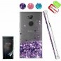 For Sony Xperia XA2 Ultra Case Cute Glitter Series Flowing Sparkle Bling Purple