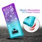 For Samsung Galaxy Note 9 Case Quicksand Series Glitter Flowing Aqua/Purple