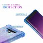 For Samsung Galaxy Note 9 Case Quicksand Series Glitter Flowing Blue/Purple