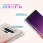 For Samsung Galaxy Note 9 Case Quicksand Series Glitter Flowing Gradient Coral