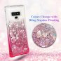 For Samsung Galaxy Note 9 Case Quicksand Series Glitter Flowing Gradient Pink