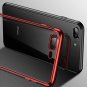 For iPhone Xs Max Case Crystal Clear Soft Thin Cover Transparent Edge Slim Red