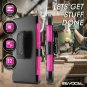 For Moto E4 Case New 4th Generation Series Belt Clip Holster Kickstand Pink