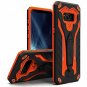 For Samsung Galaxy S8 Case Military Grade Drop Built in Kickstand Black Orange