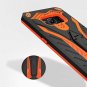 For Samsung Galaxy S8 Case Military Grade Drop Built in Kickstand Black Orange