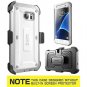 Samsung Galaxy S7 Edge Case Full-Body Rugged Holster TPU White/Gray