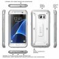 Samsung Galaxy S7 Edge Case Full-Body Rugged Holster TPU White/Gray
