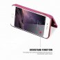 For iPhone 7/8 Plus Case 3D Mirror Series Cards Holder Wallet Style Flip Pink