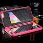 For iPhone 7/8 Plus Case 3D Mirror Series Cards Holder Wallet Style Flip Pink