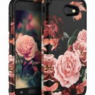 For Samsung Galaxy J3 2017 Case Shock Absorption Protective Slim Rose Black