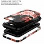 For Samsung Galaxy J3 2017 Case Shock Absorption Protective Slim Rose Black