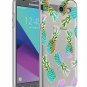 For Galaxy J7 V Case Slim Shockproof Clear Soft Flexible TPU Pinneapples