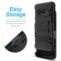 For Samsung Galaxy S10e/S10 Lite Case Clip Shock Absorption Heavy Duty Black