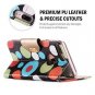 For iPhone 7/8 Plus Wallet-Case Wireless Charging Luxury Leather z- Circles