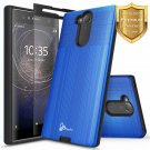 For Sony Xperia XA2 Ultra Case Full Coverage Tempered Glass Heavy Duty Blue