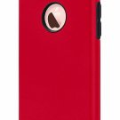 For iPhone 6S/6 Case Slim Fit Dual Layer Soft Silicone  Hard Back Red/Black