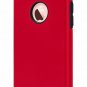 For iPhone 6S/6 Case Slim Fit Dual Layer Soft Silicone  Hard Back Red/Black