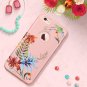 For iPhone 6S/6 Case Slim Fit Dual Layer Soft Silicone  Hard Back Pink Flower