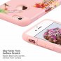 For iPhone 6S/6 Case Slim Fit Dual Layer Soft Silicone  Hard Back Pink Flower