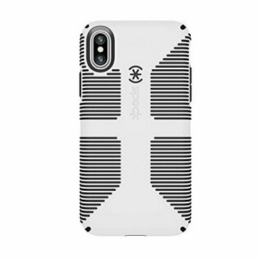 For iPhone X/XS Case Military-Grade drop protection CandyShell Grip White/Black