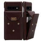 For Samsung Galaxy S10 Plus Case Lightweight Protective Card Slots Brown