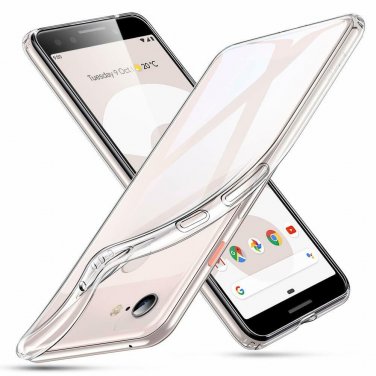 For Google Pixel 3 Case Slim Soft TPU Cover Scratch Resistance 1mm Thick Clear