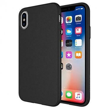 For iPhone X/XS Case Full Matte Soft Touch Slim-Fit Flexible TPU Black