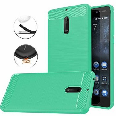For Nokia 6 Case Dretal Shock ResistantAnti fingerprint Fullbody Protective Mint