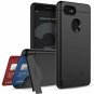For Google Pixel 3 Case Wallet Dual Layer with Card Slot Holder Kickstand Black