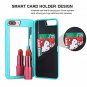 For iPhone 7/8 Plus Case 3D Mirror Series Cards Holder Wallet Style Flip Mint