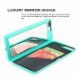 For iPhone 7/8 Plus Case 3D Mirror Series Cards Holder Wallet Style Flip Mint