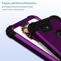 For Google Pixel 3 XL Case Three Layer Heavy Duty Hybrid Sturdy Purple/Black