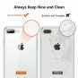 For iPhone 7/8 Plus Case Soft Cover Transparent Frame Ultra Slim All Clear