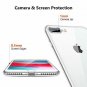 For iPhone 7/8 Plus Case Soft Cover Transparent Frame Ultra Slim All Clear
