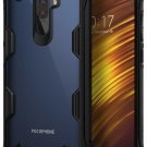 For Pocophone F1 Case Ergonomic Transparent Tough Fusion X Designed Style Black